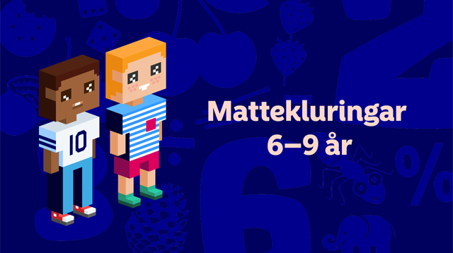 Mattekluringar för barn 6-9 år